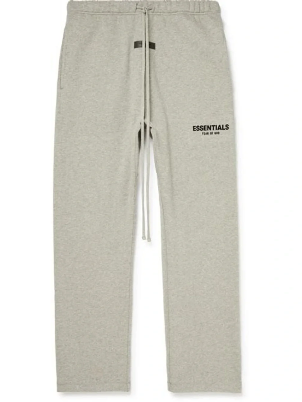 Fear of God Essentials Straight-Leg Logo-Flocked Cotton-Blend Jersey Sweatpants - Picture 1 of 2